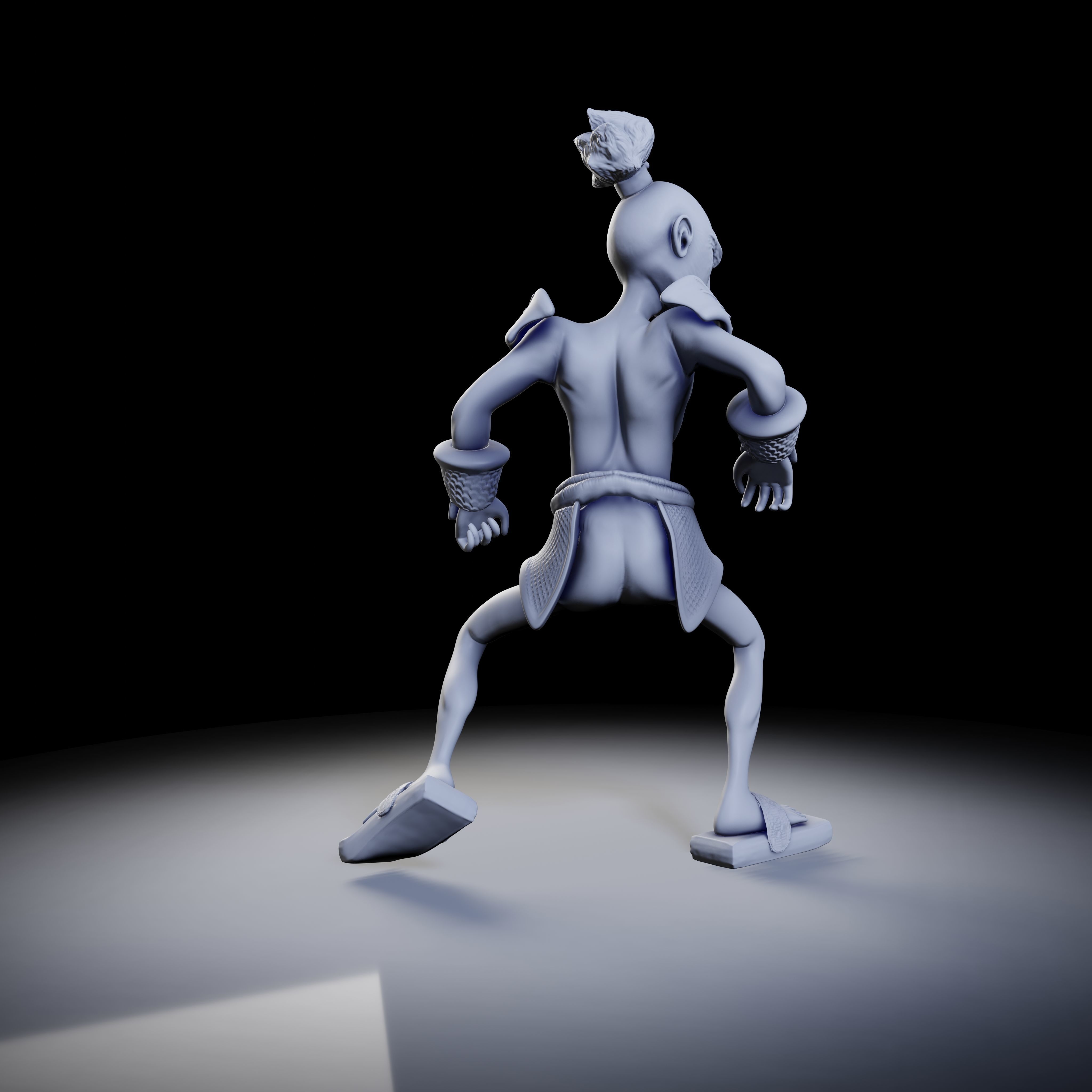 Samurai 4 poses - 3D Print Models 3D print model_17