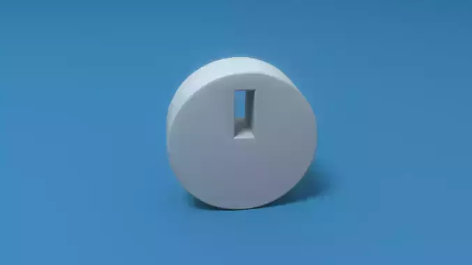 Dial Icon Low-poly 3D model