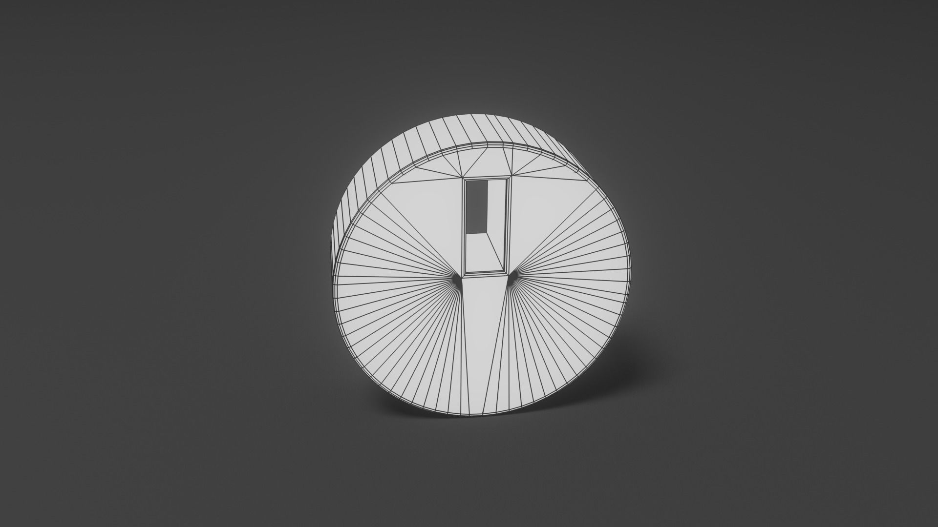 Dial Icon Low-poly 3D model_1