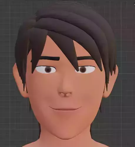 AnimeMale boy with hair and eyes