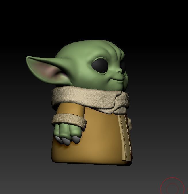 Baby Yoda 3D print model_1