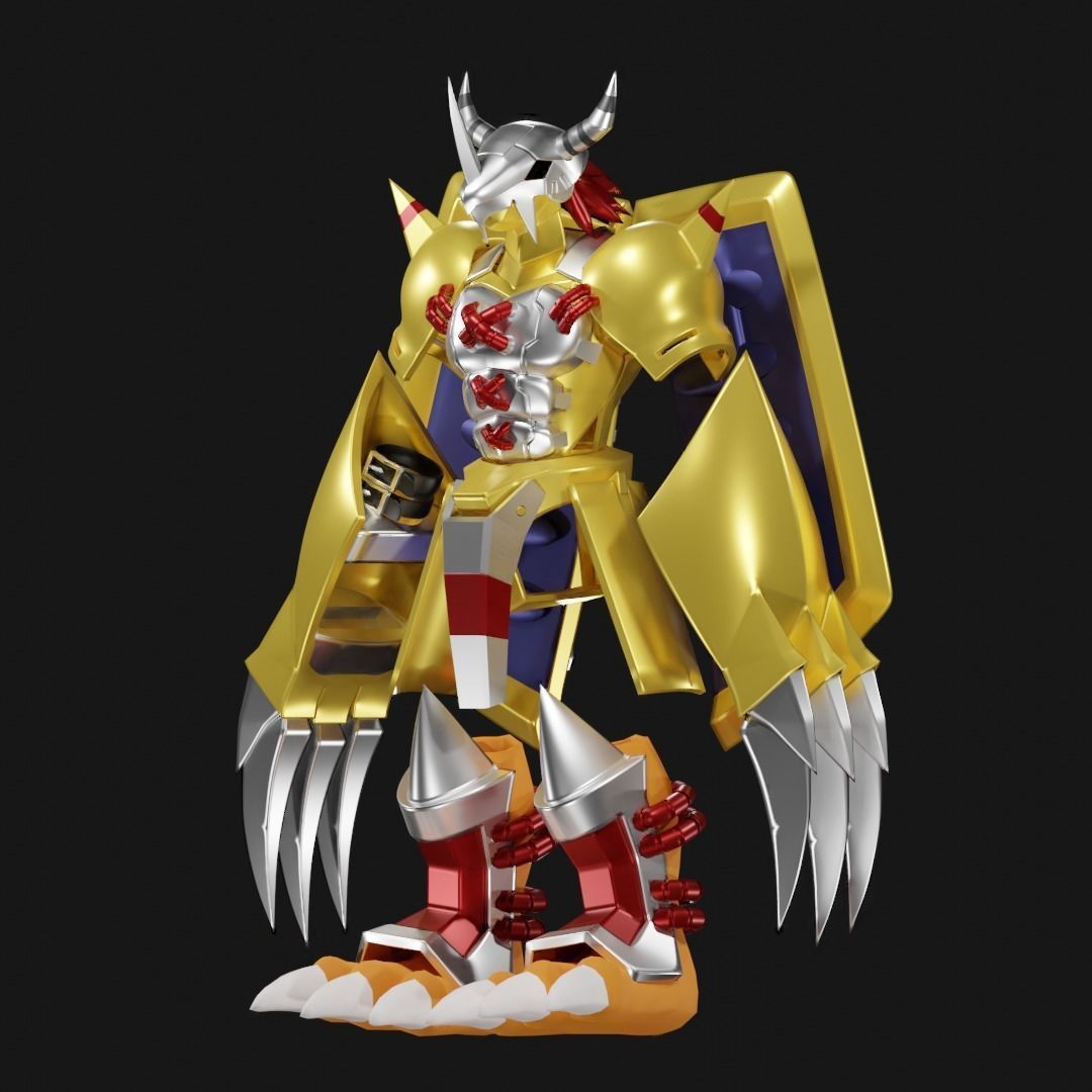 Wargreymon armor 3D print model_1