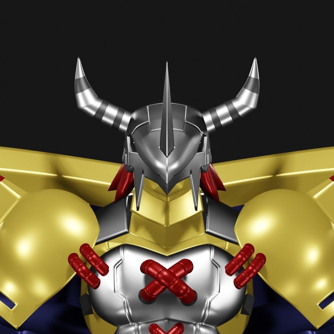 Wargreymon armor 3D print model_18
