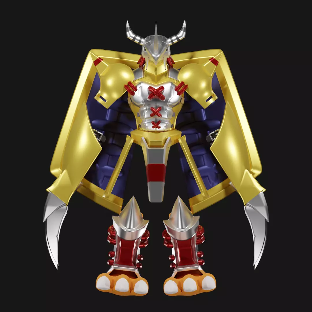 Wargreymon armor 3D print model_0