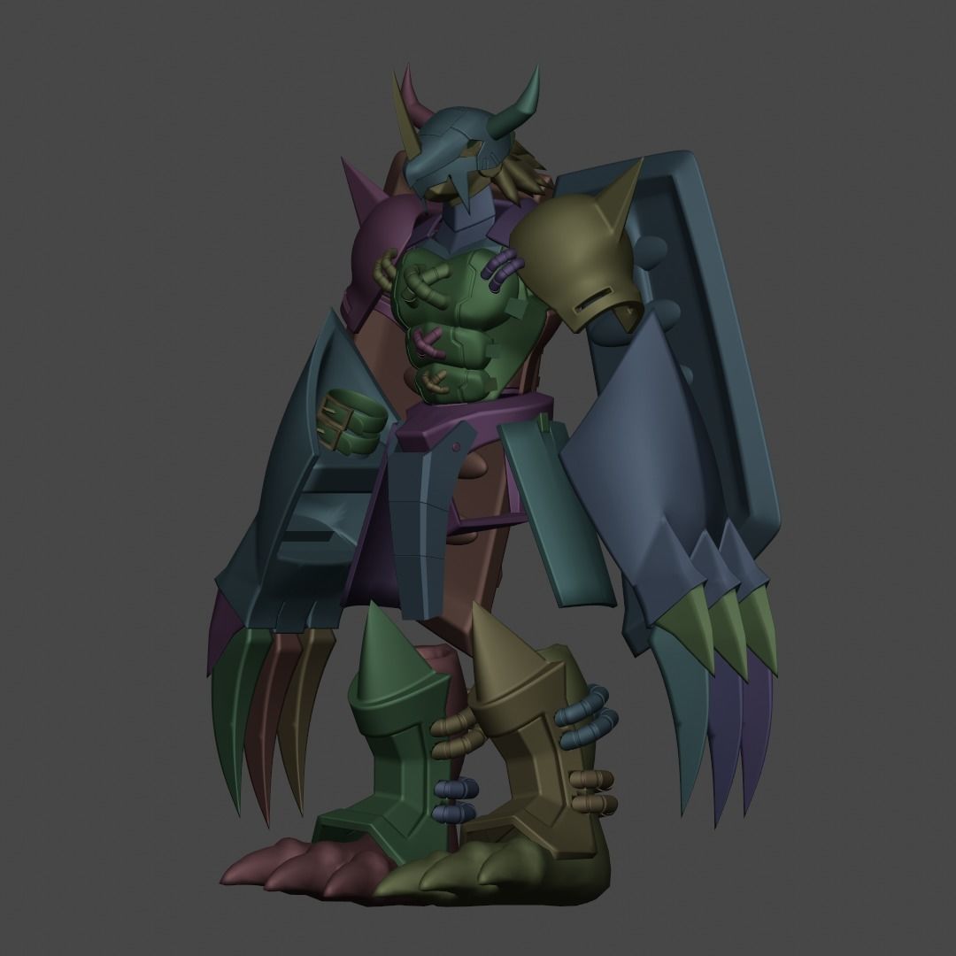 Wargreymon armor 3D print model_6