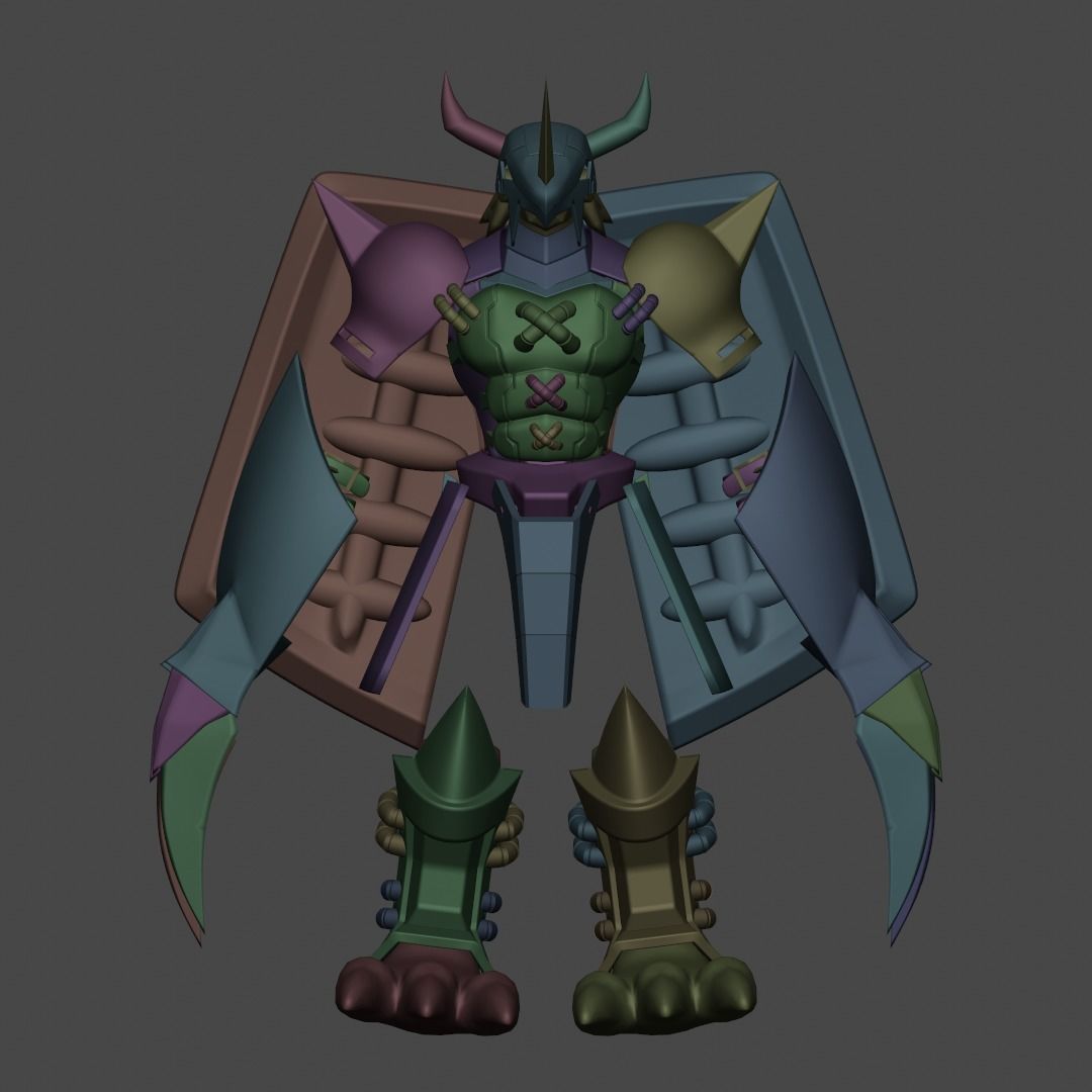 Wargreymon armor 3D print model_5