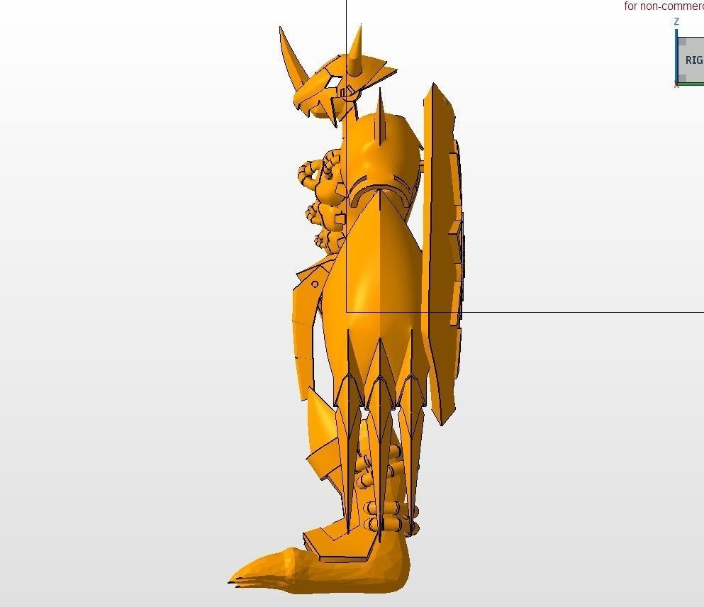 Wargreymon armor 3D print model_11