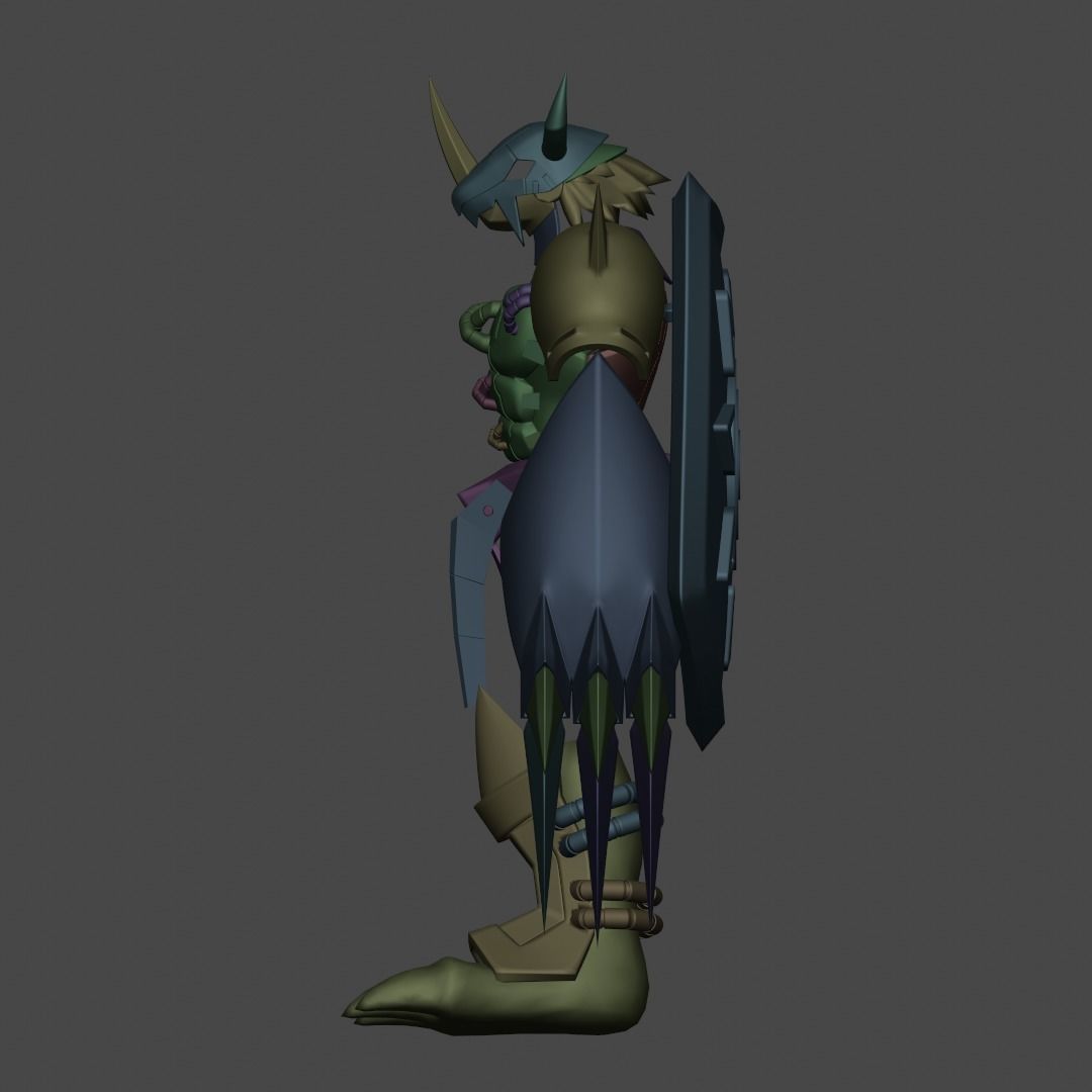 Wargreymon armor 3D print model_7
