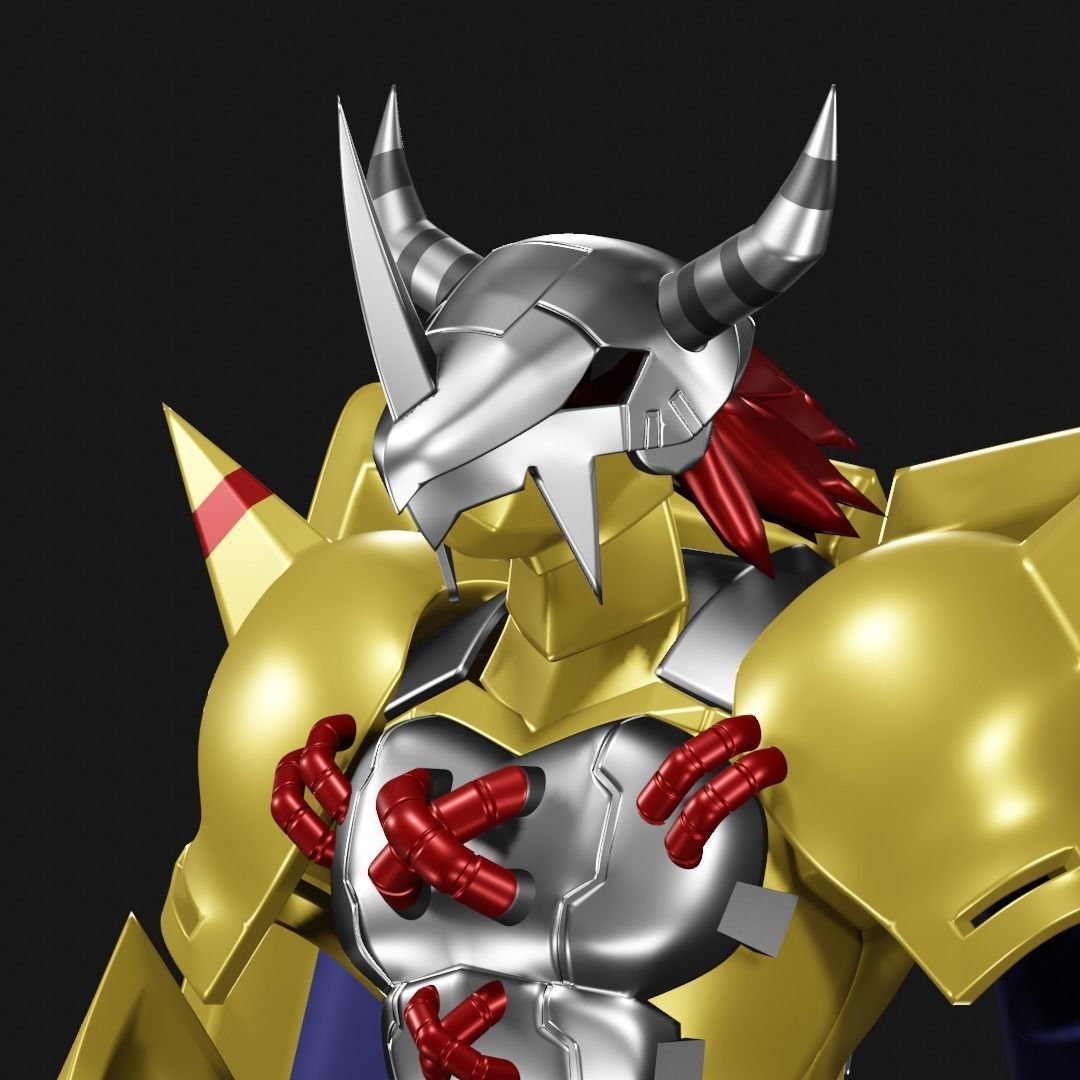 Wargreymon armor 3D print model_19
