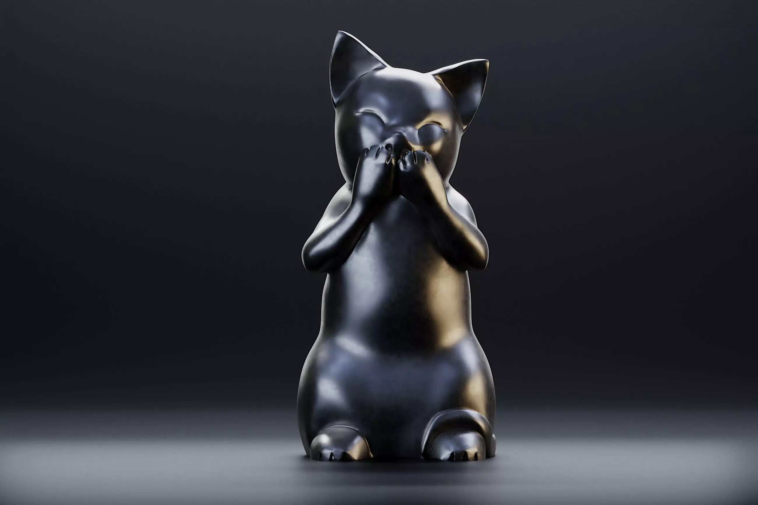 Laughing Kitty 3D print model