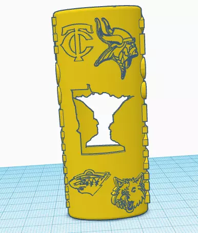 Minnesota Teams Lighter Case 3D print model