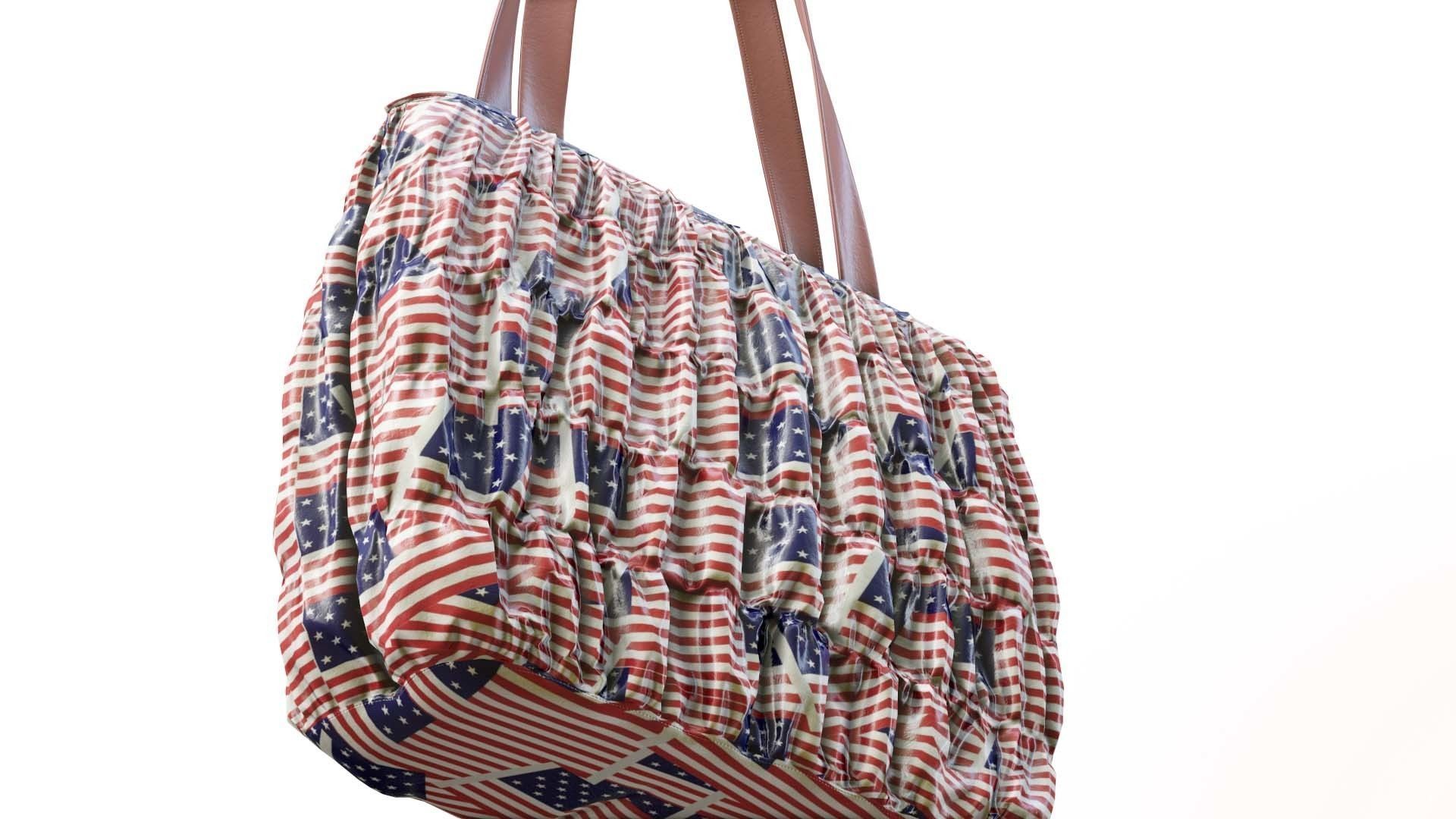 Elegant Woman Handbag Low-poly 3D model_7