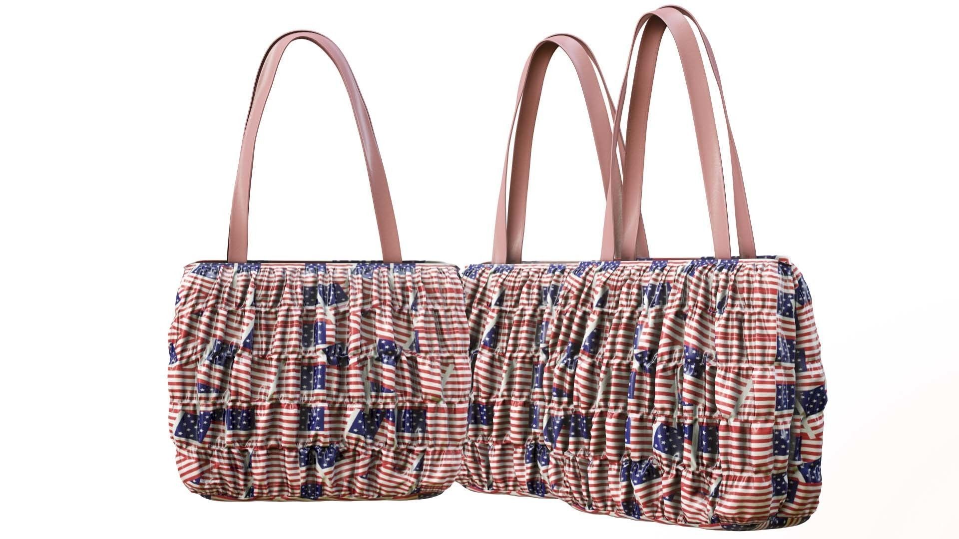 Elegant Woman Handbag Low-poly 3D model_10