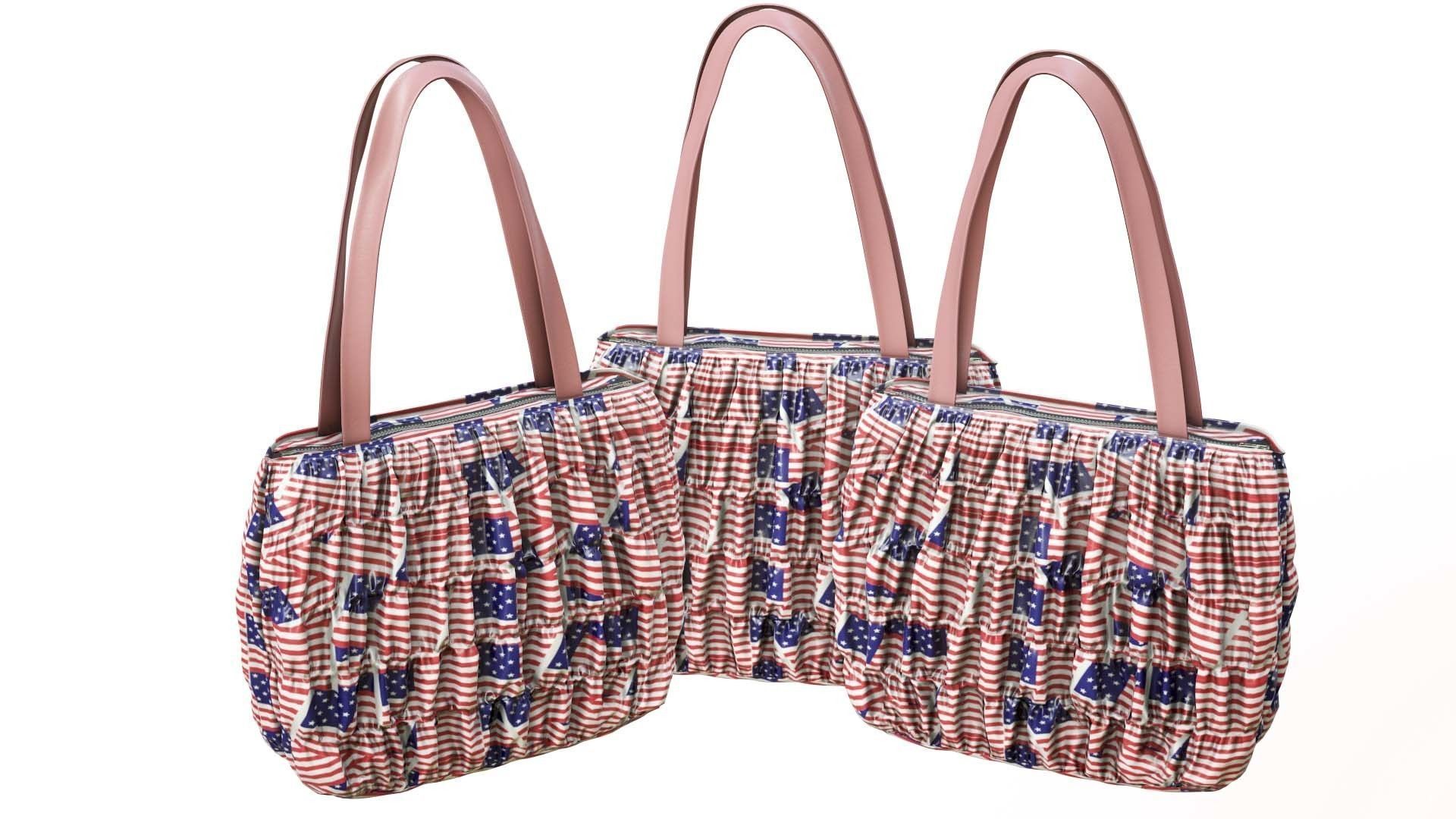 Elegant Woman Handbag Low-poly 3D model_9