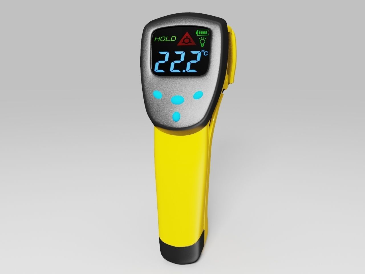 3D IR Infrared Thermometer 3D model_2