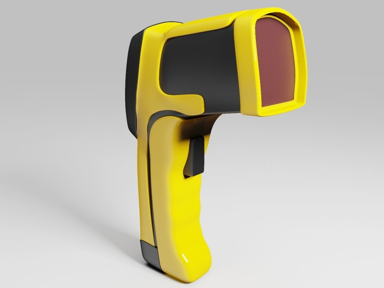 3D IR Infrared Thermometer 3D model_1
