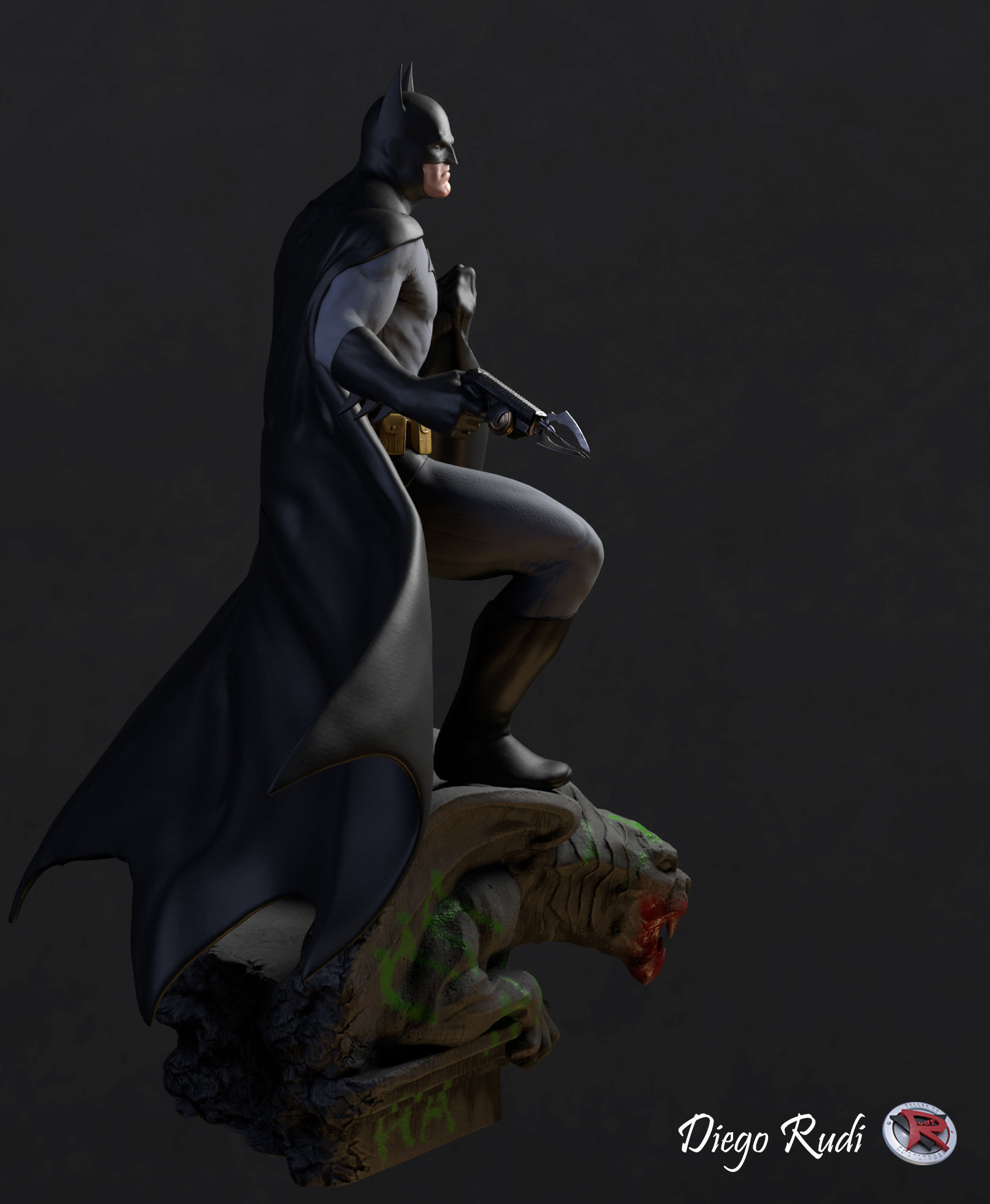 Batman STL Printable 3D print model_7
