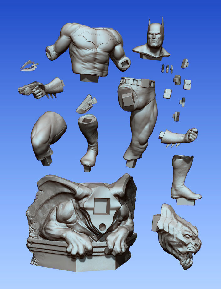 Batman STL Printable 3D print model_10