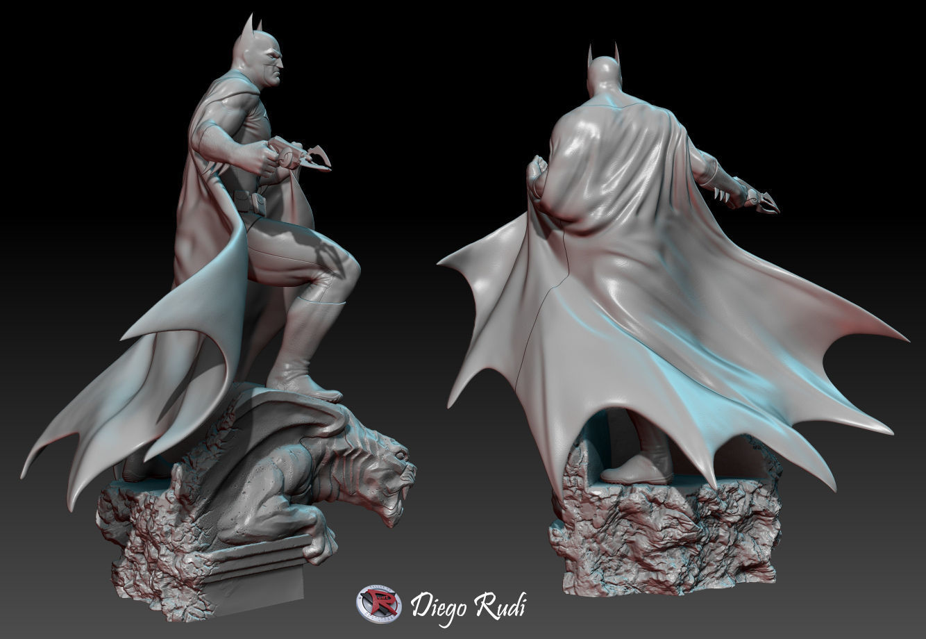 Batman STL Printable 3D print model_12