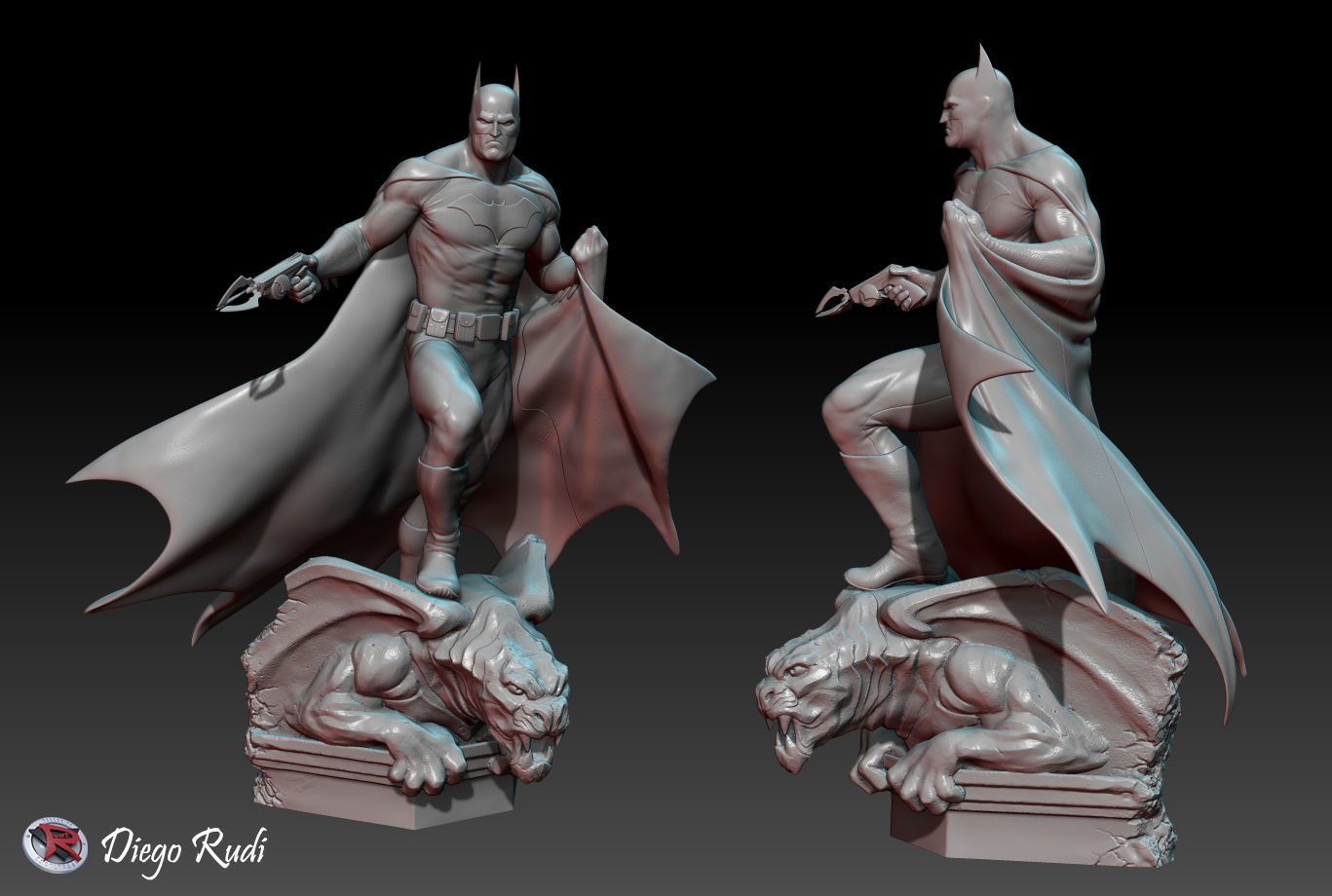 Batman STL Printable 3D print model_13