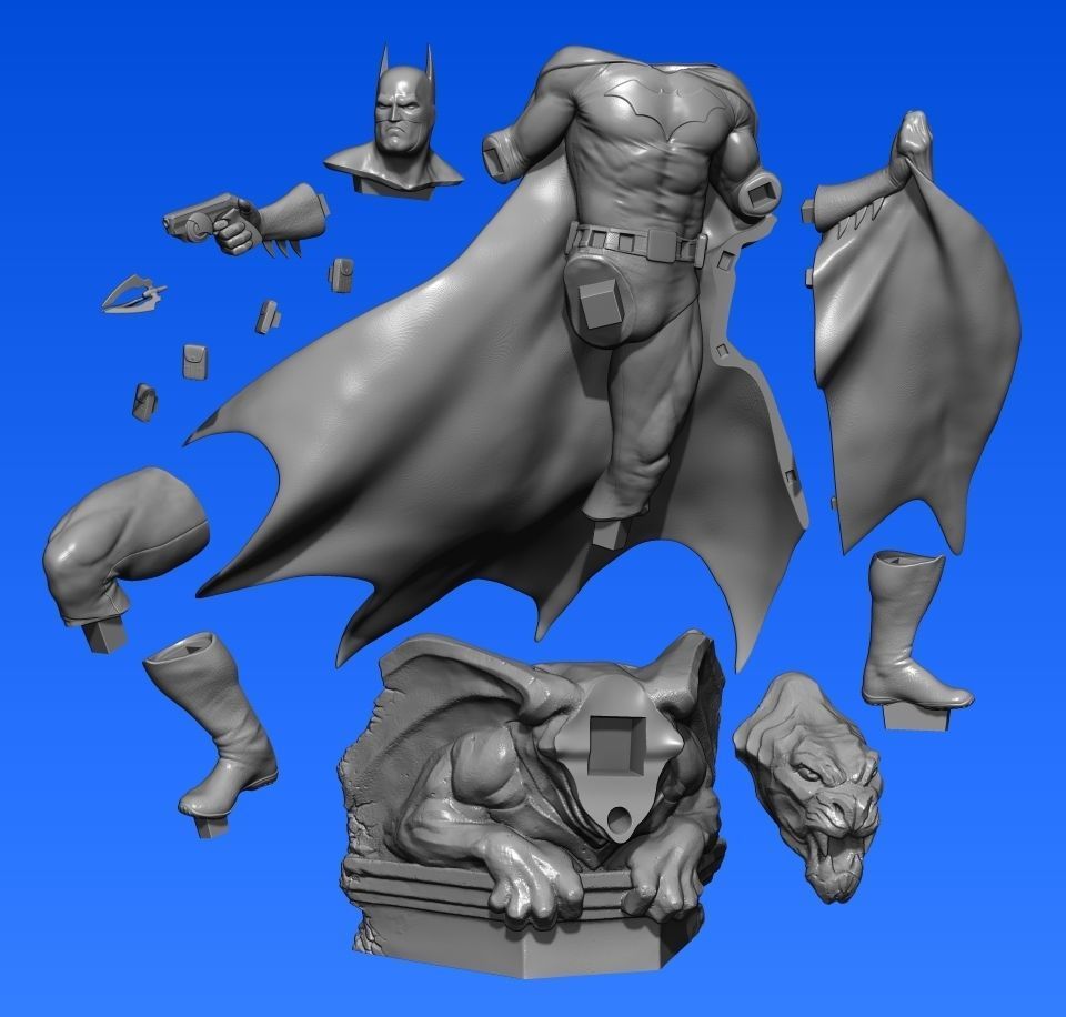 Batman STL Printable 3D print model_11