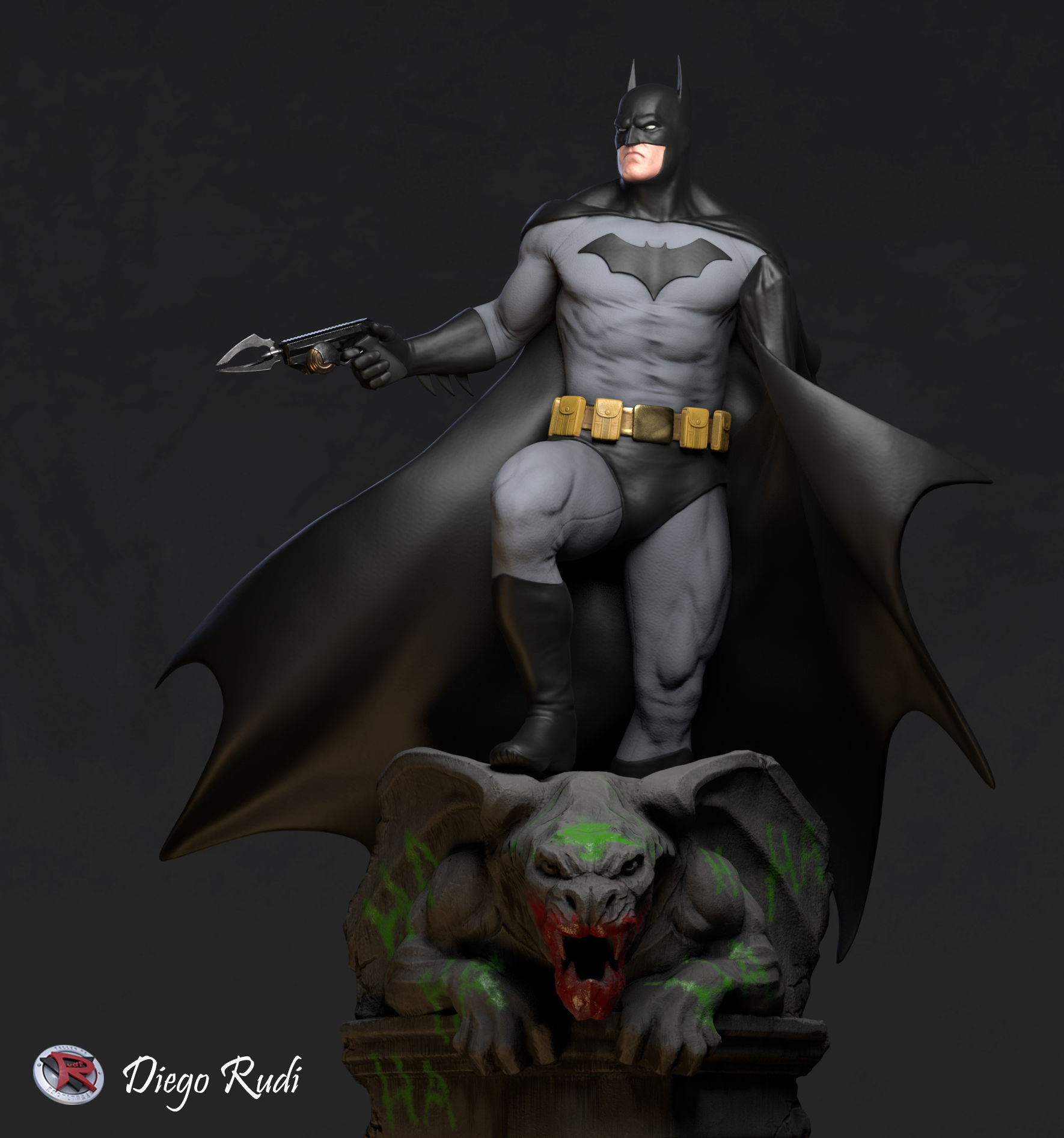 Batman STL Printable 3D print model_6