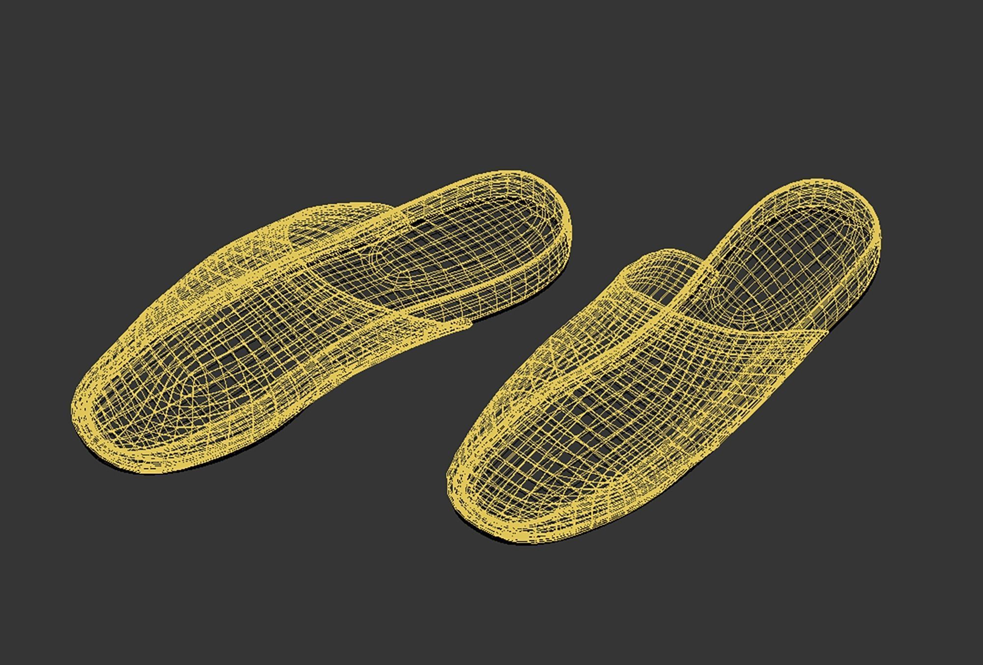 Leather Mule Slippers Free 3D model_4