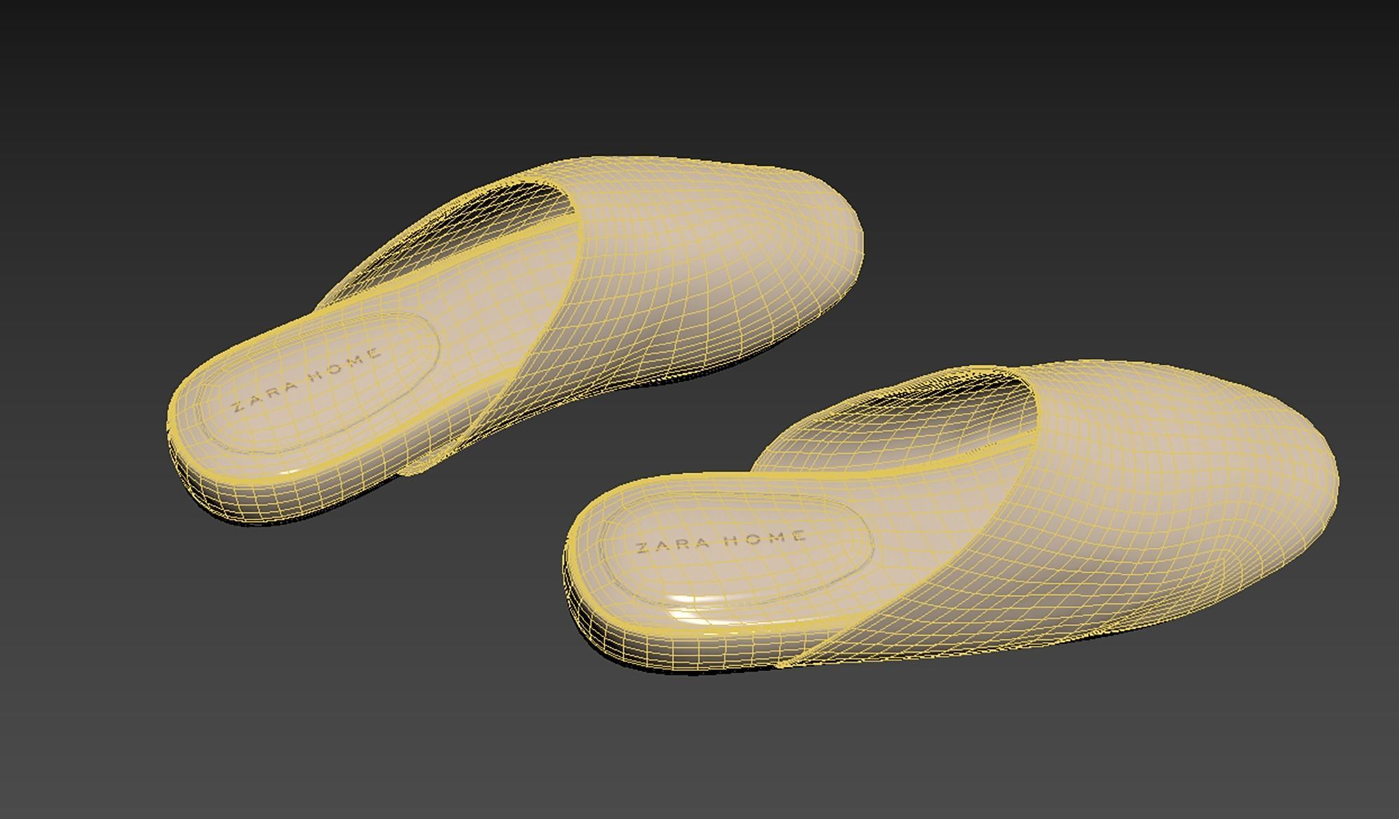 Leather Mule Slippers Free 3D model_3