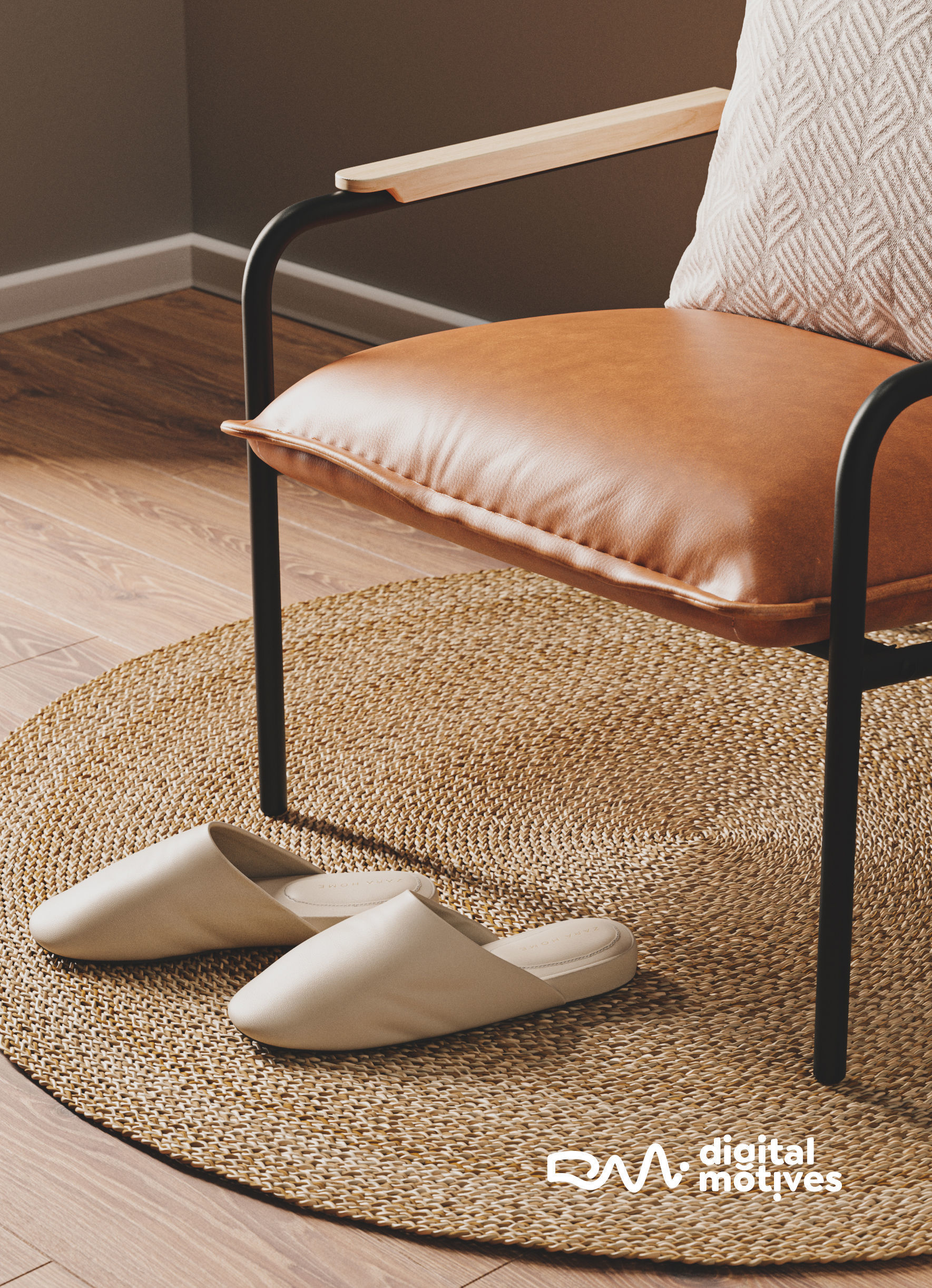 Leather Mule Slippers Free 3D model_2