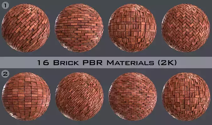 Brick Real PBR Material 01