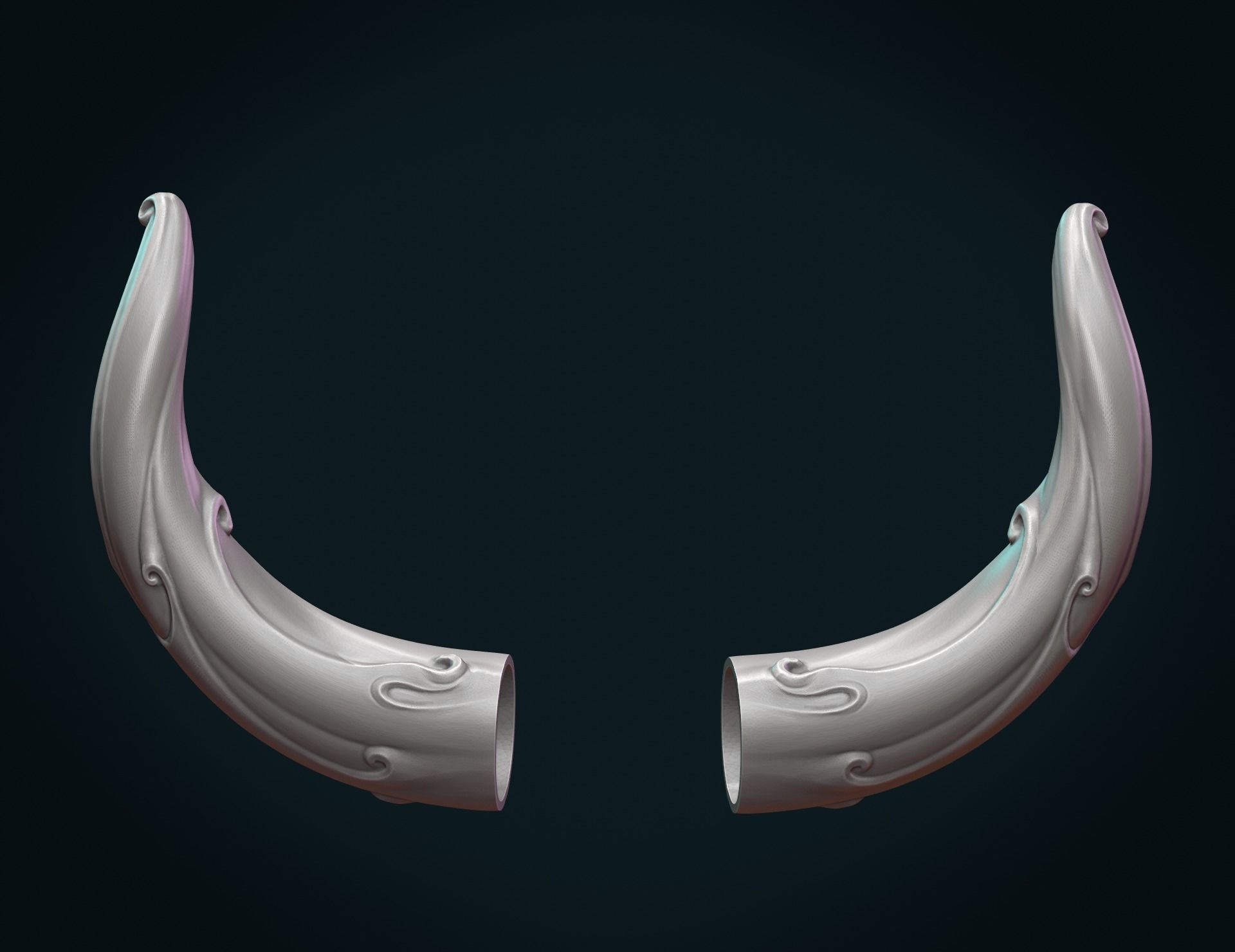 Horns 3D print model_11