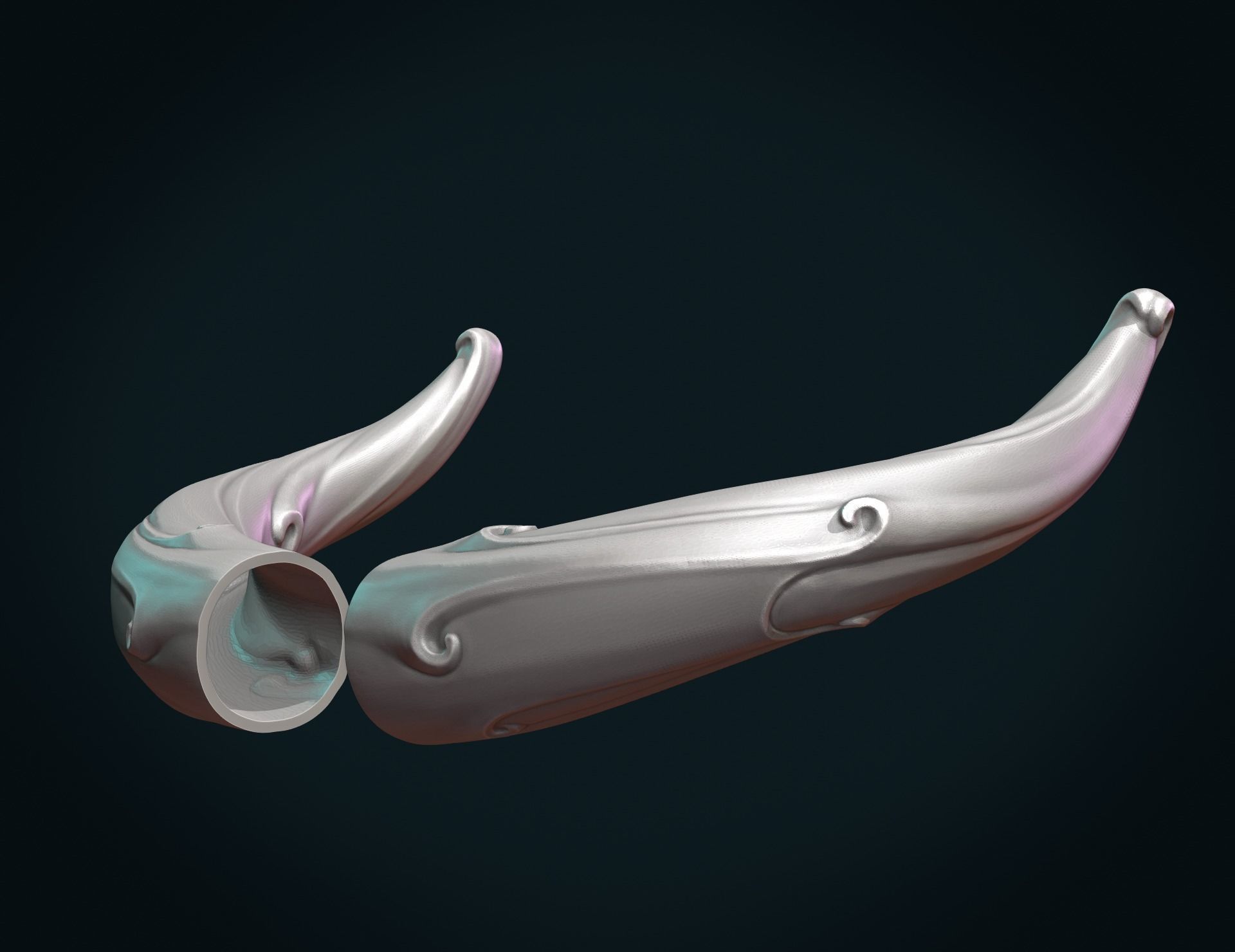 Horns 3D print model_12