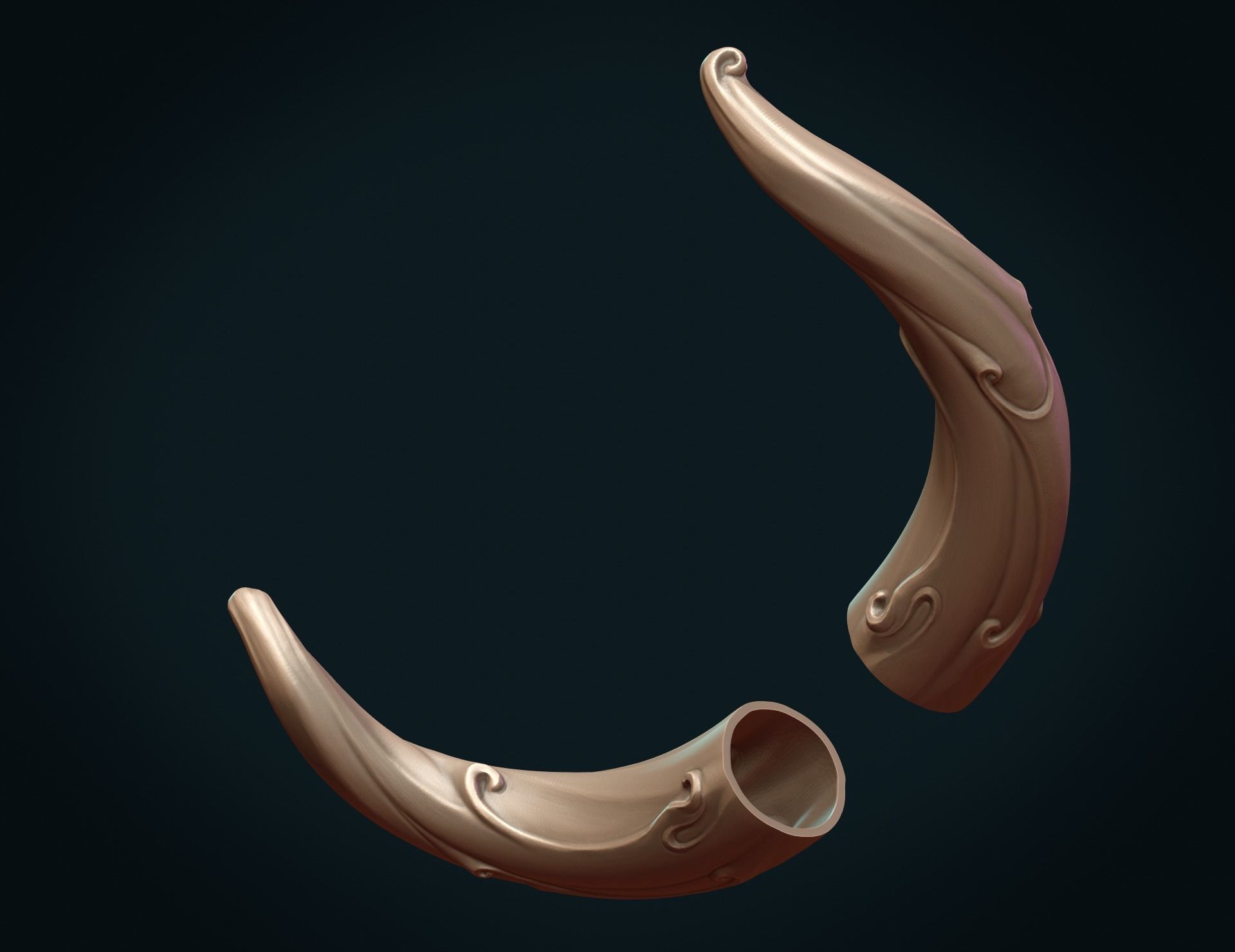 Horns 3D print model_15