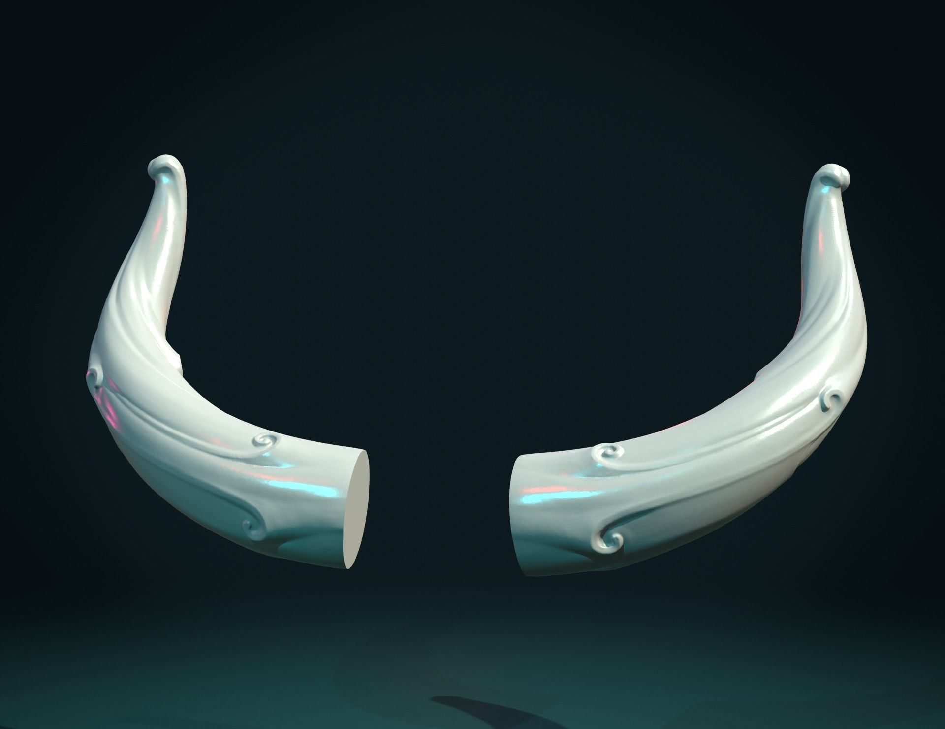 Horns 3D print model_5