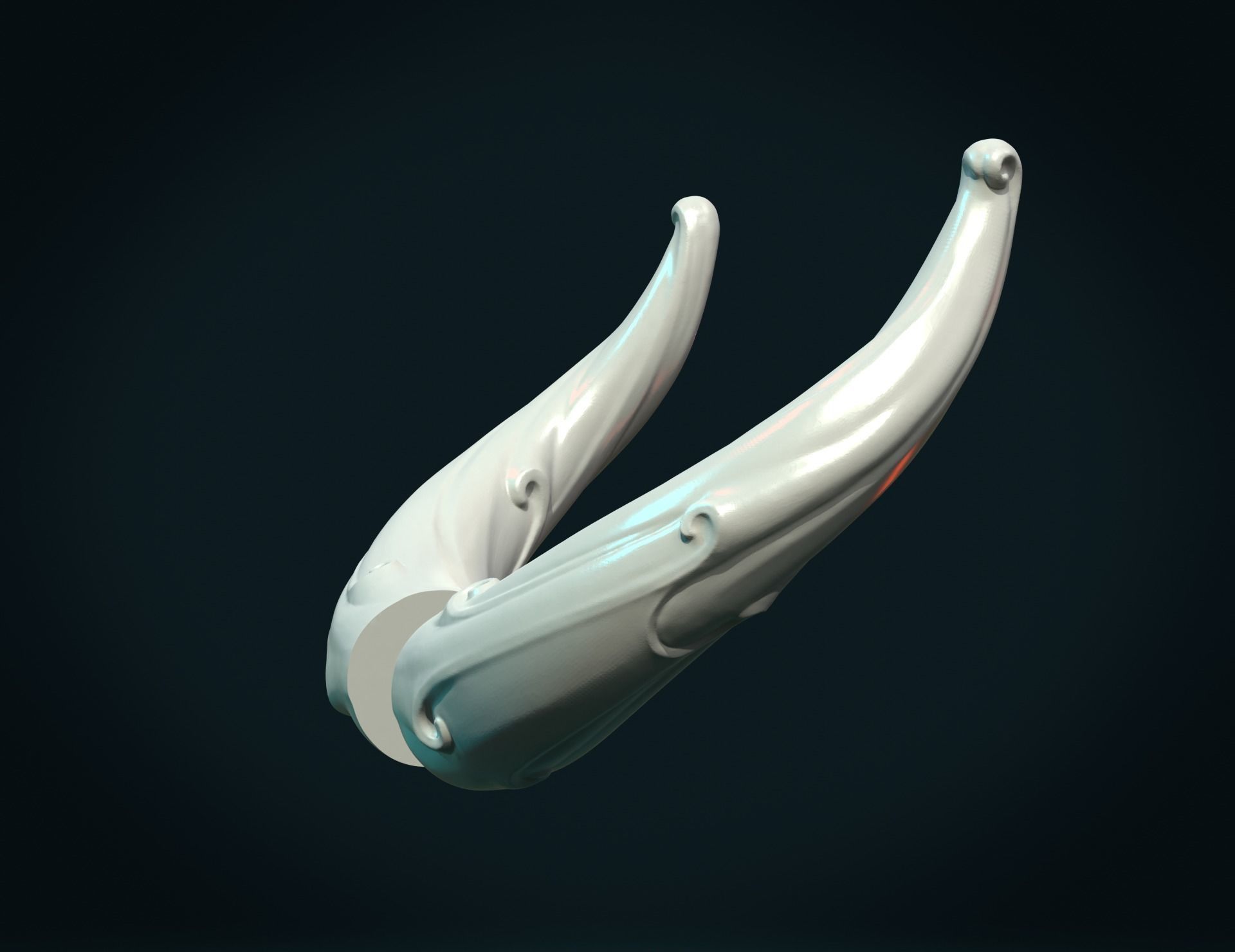 Horns 3D print model_6