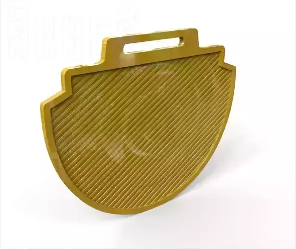 Base for a double-sided sports medal with background pattern 06 3D print model
