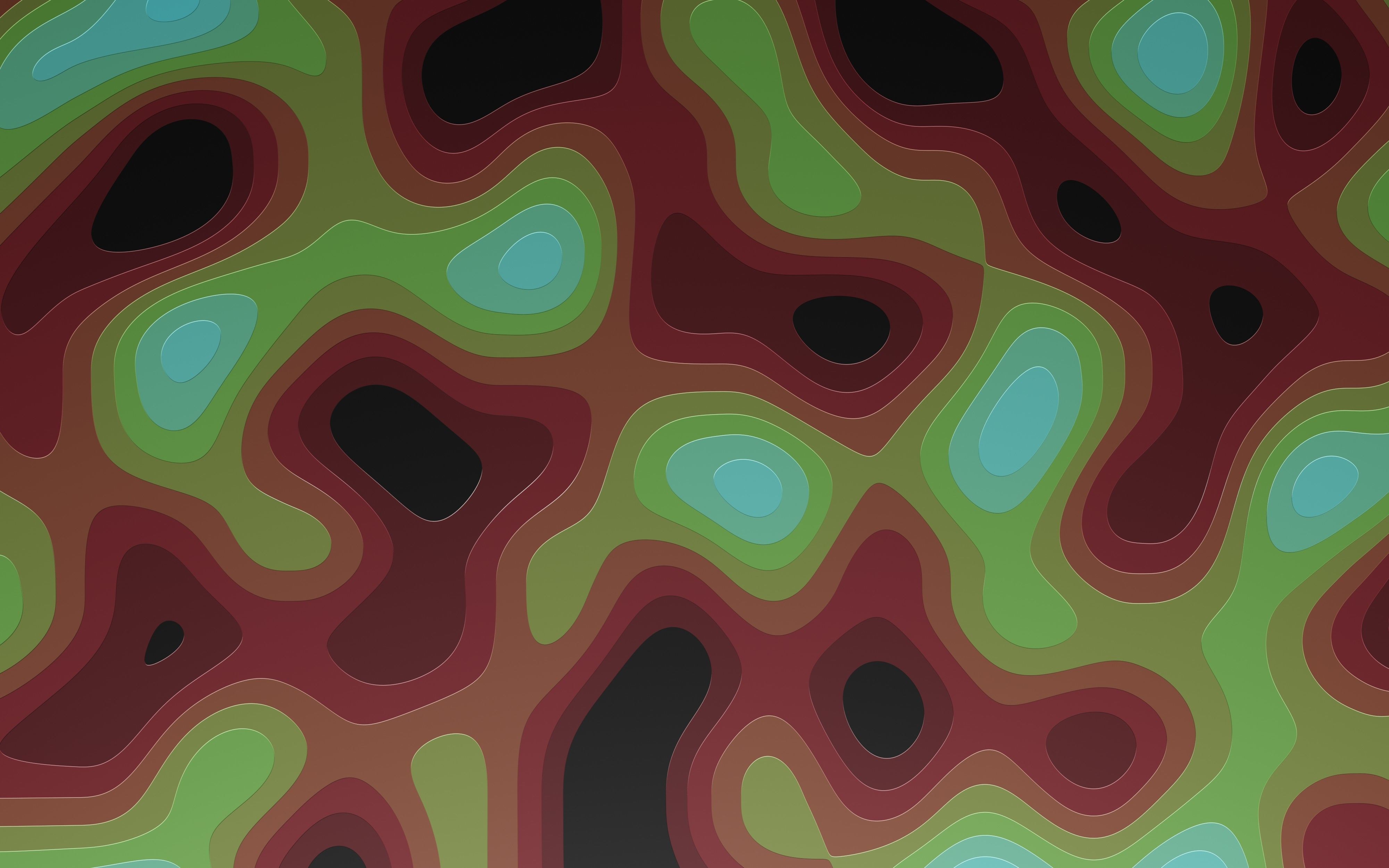 Model of a multicolored land 3D print model_1