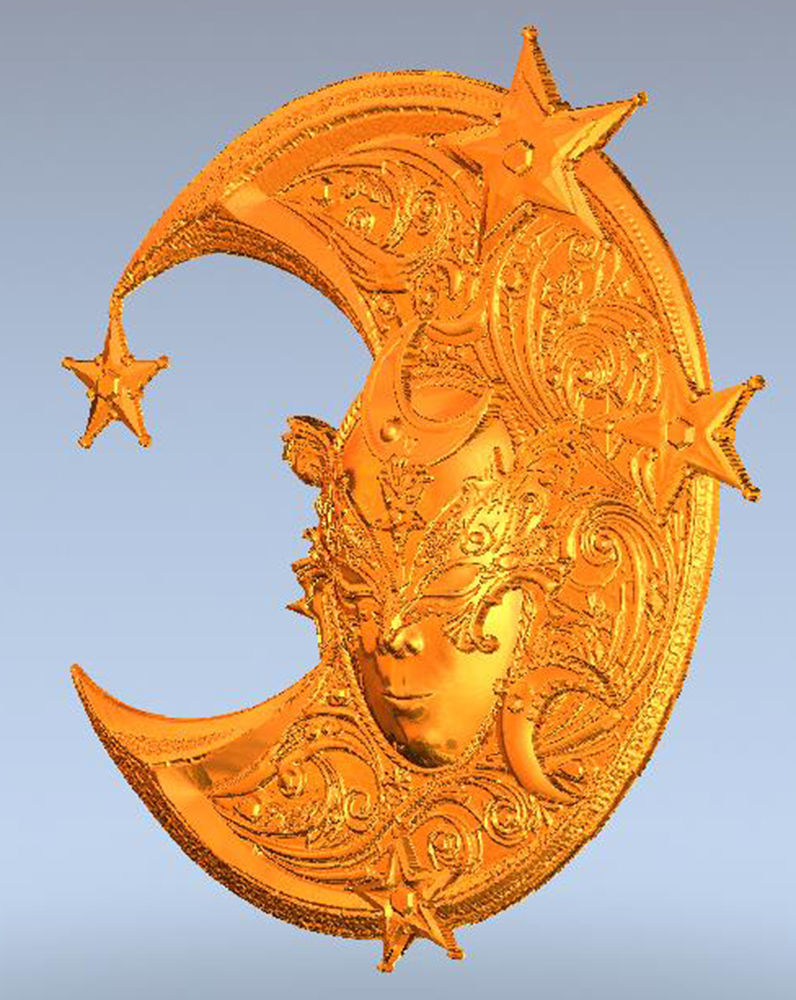 Mask-moon 3D print model_1