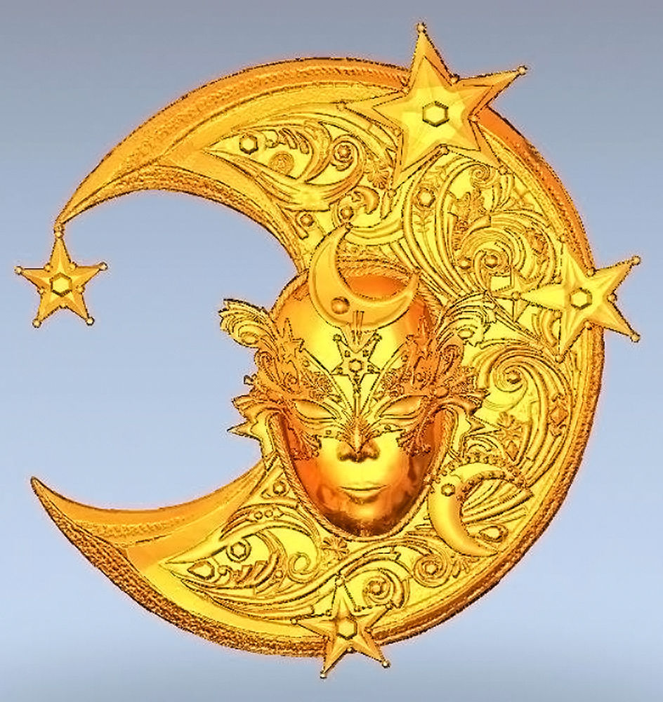 Mask-moon 3D print model_0