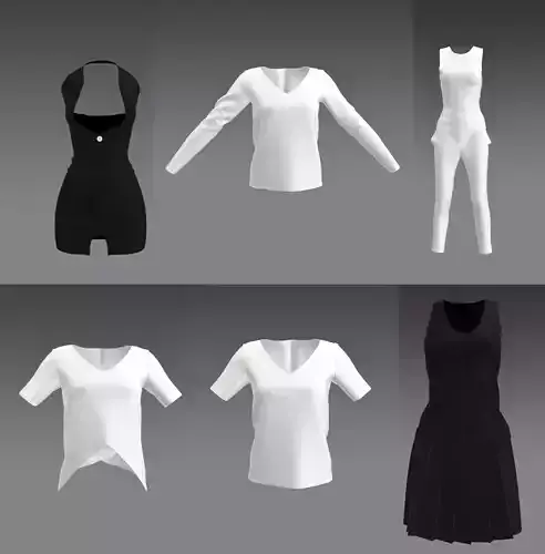 Set 6 in 1 Woman Clothing 1