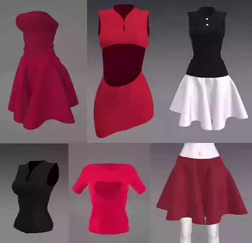 Set 6 in 1 Woman Clothing 5