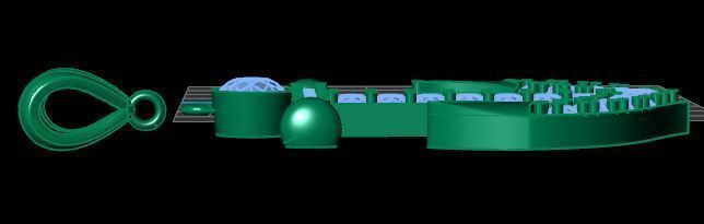 Anchor Diamond Necklace 3D print model_6