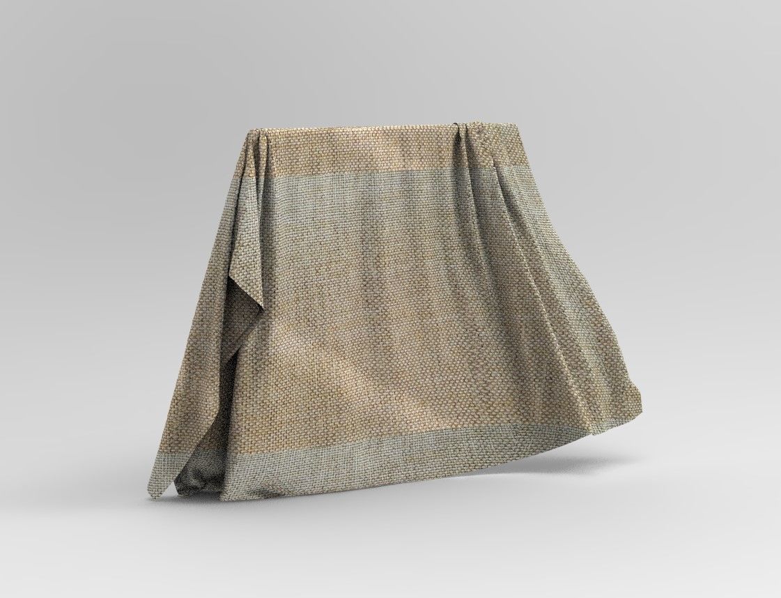 Set 6 in 1 Cloth 2 Low-poly 3D model_20