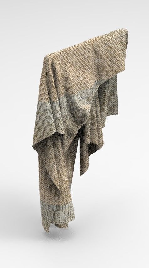 Set 6 in 1 Cloth 2 Low-poly 3D model_13