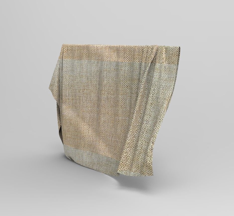 Set 6 in 1 Cloth 2 Low-poly 3D model_15