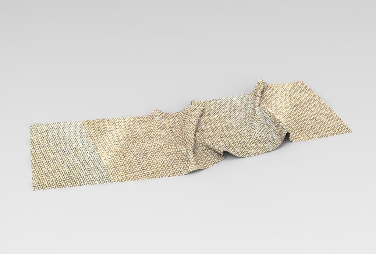 Set 6 in 1 Cloth 2 Low-poly 3D model_6