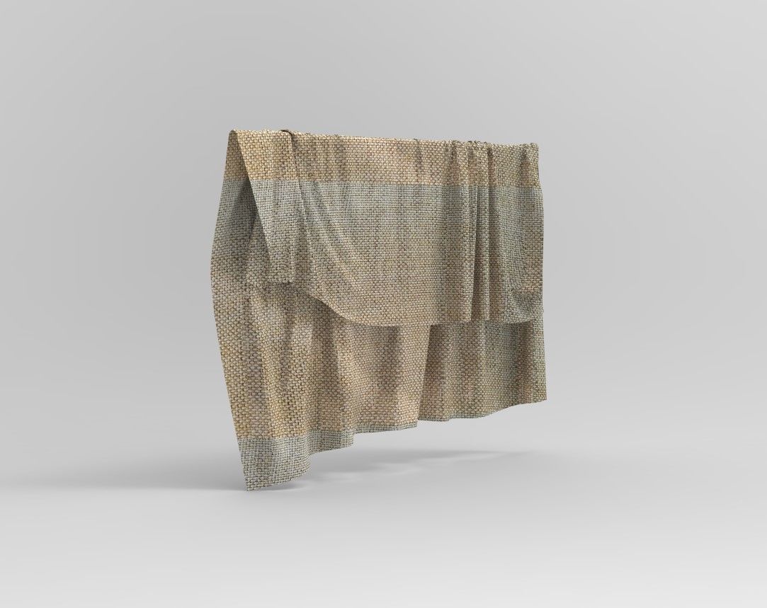 Set 6 in 1 Cloth 2 Low-poly 3D model_29