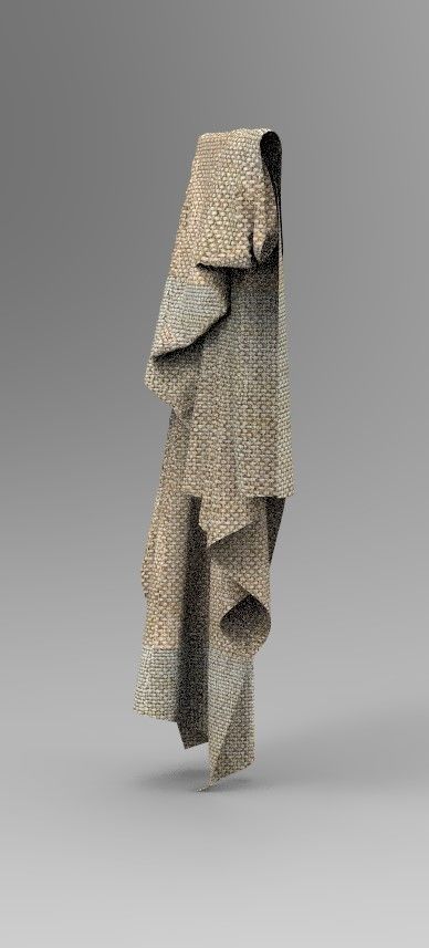 Set 6 in 1 Cloth 2 Low-poly 3D model_10