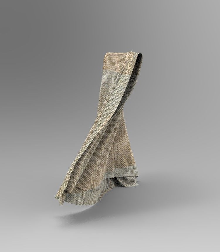 Set 6 in 1 Cloth 2 Low-poly 3D model_16