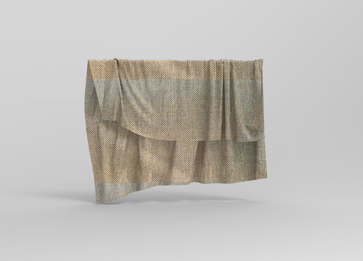 Set 6 in 1 Cloth 2 Low-poly 3D model_5